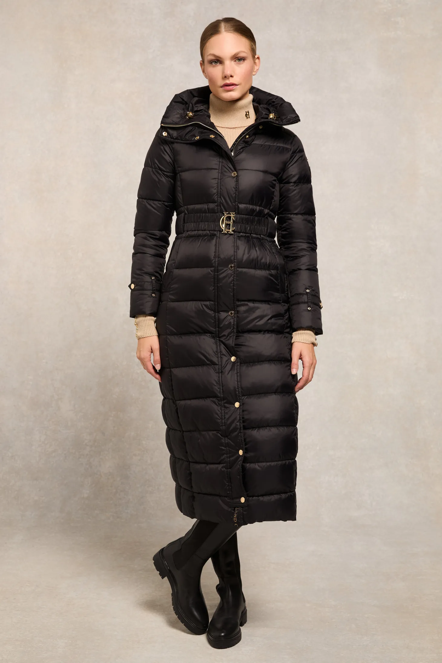 The Arosa Longline Coat (Black)