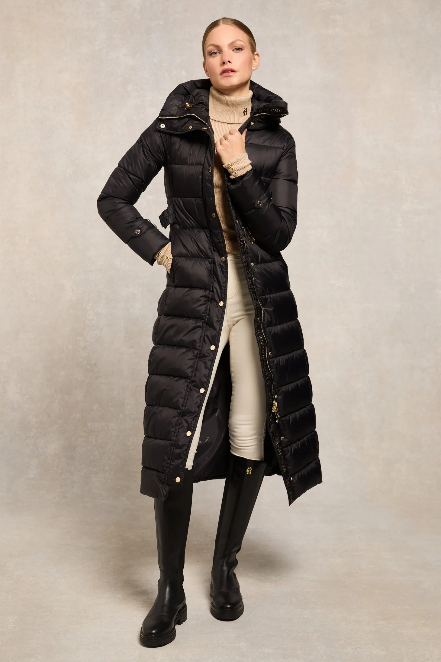 The Arosa Longline Coat (Black)
