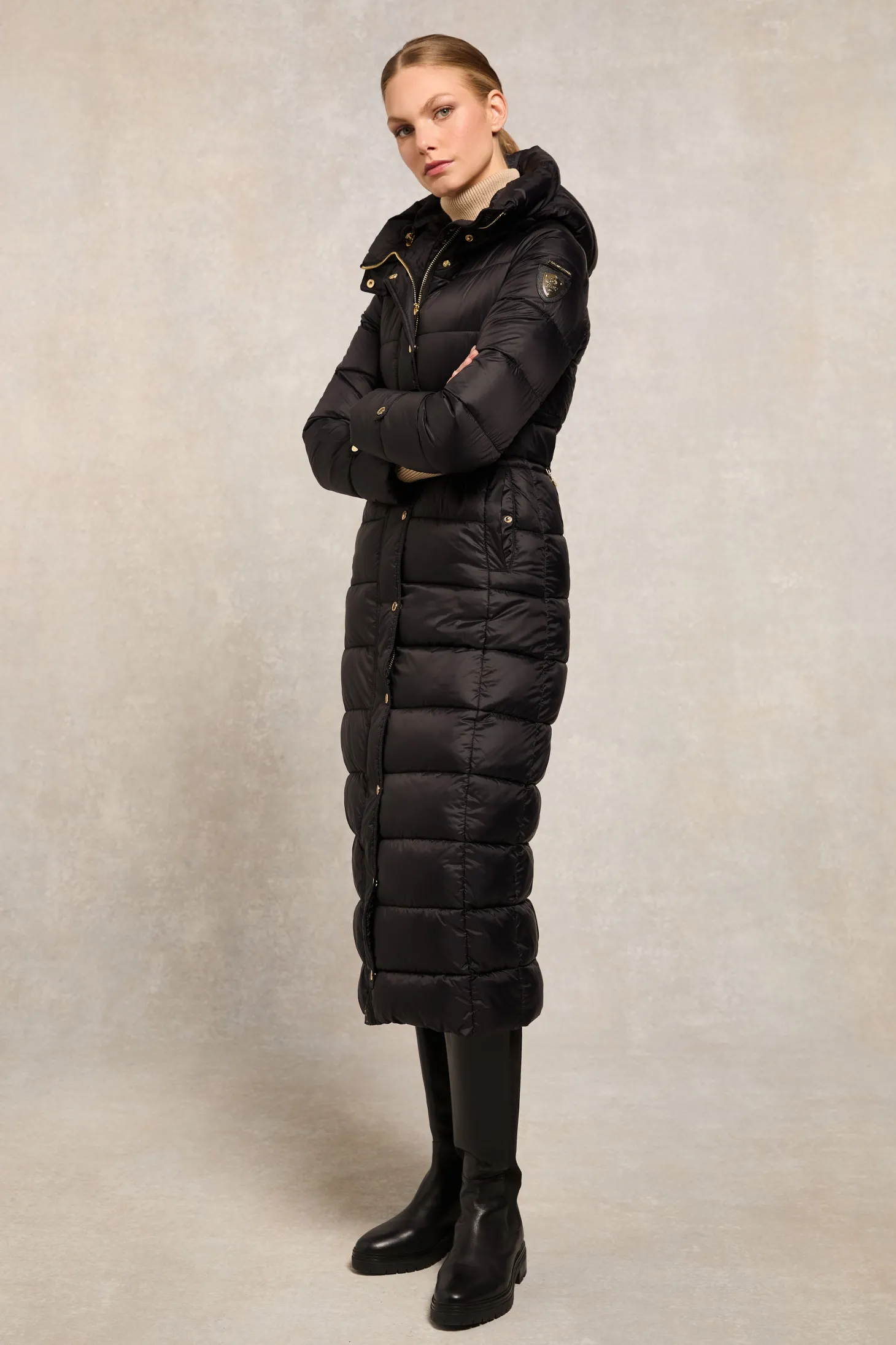 The Arosa Longline Coat (Black)