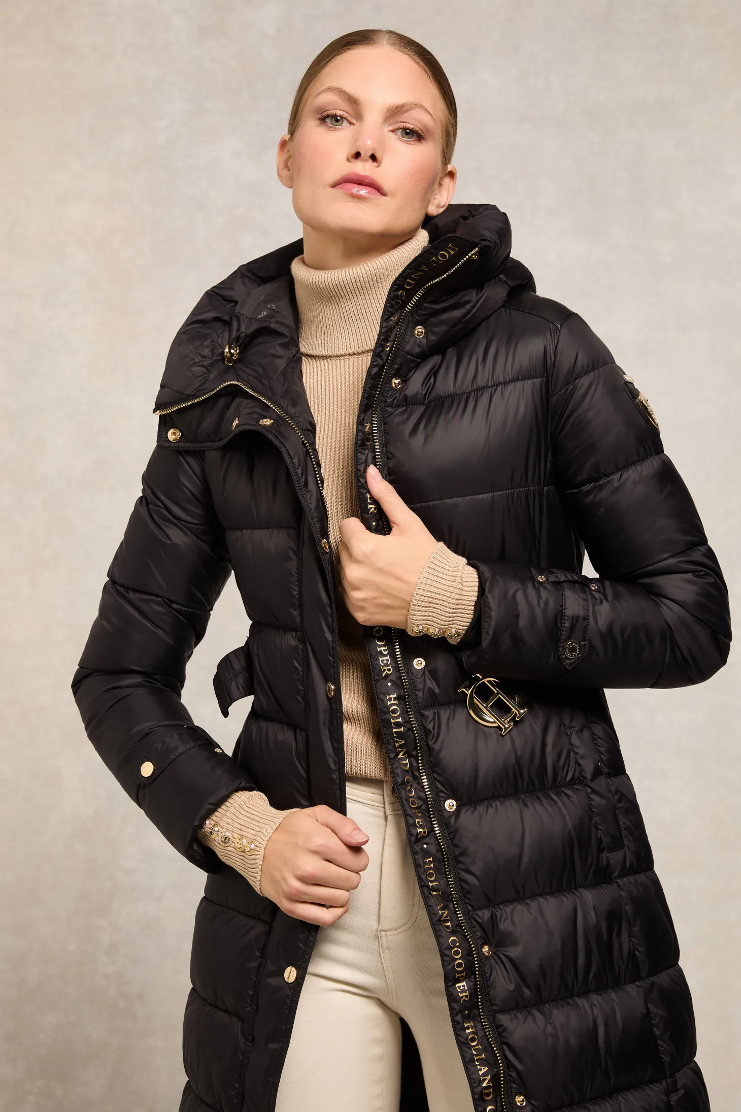 The Arosa Longline Coat (Black)