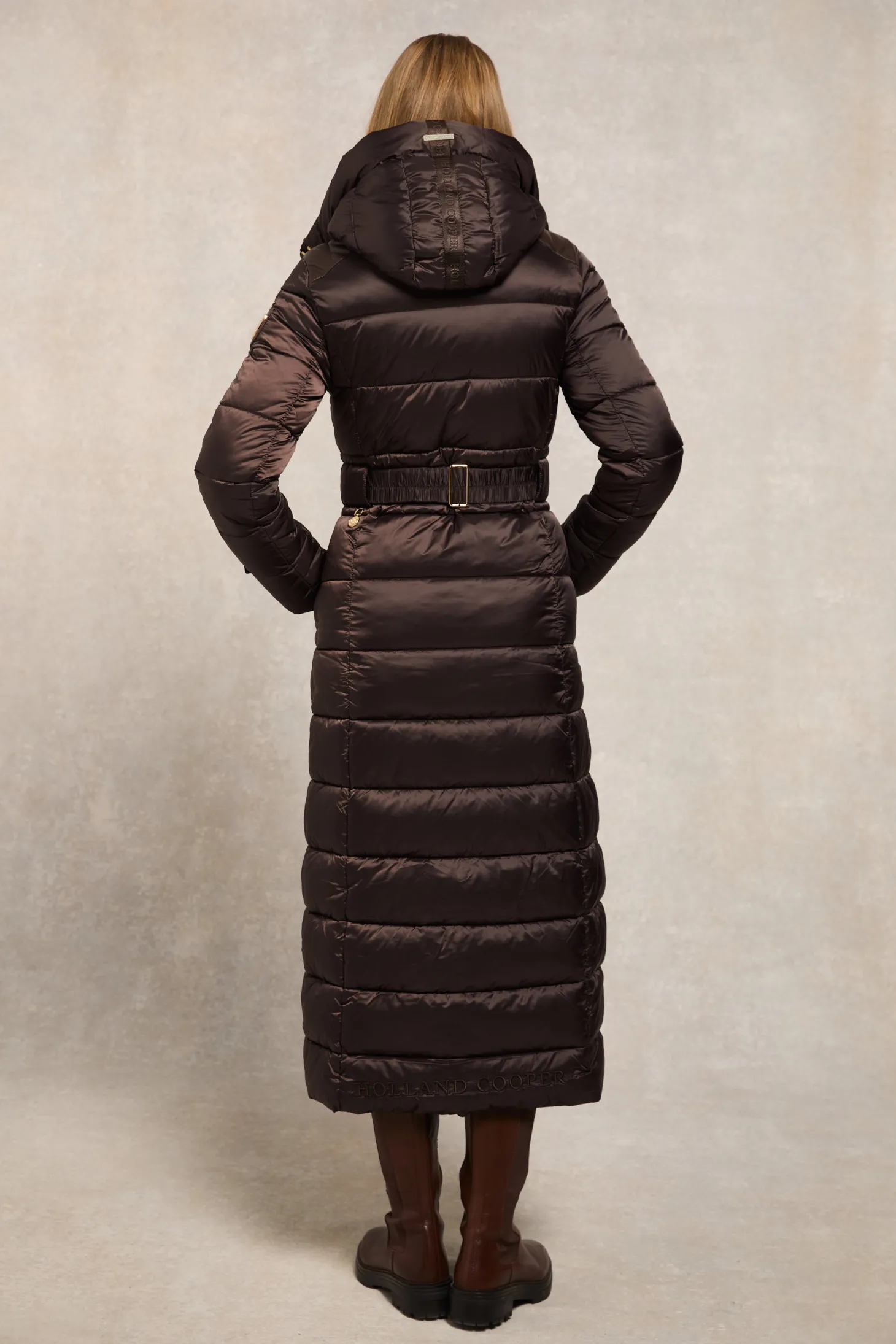 The Arosa Longline Coat (Chocolate)