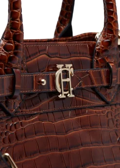 The Brompton Mini Tote (Tan Croc)
