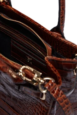 The Brompton Mini Tote (Tan Croc)