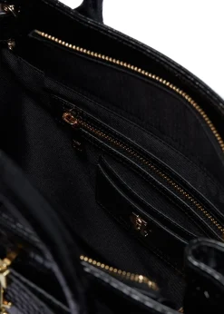 The Brompton Tote (Black Croc)