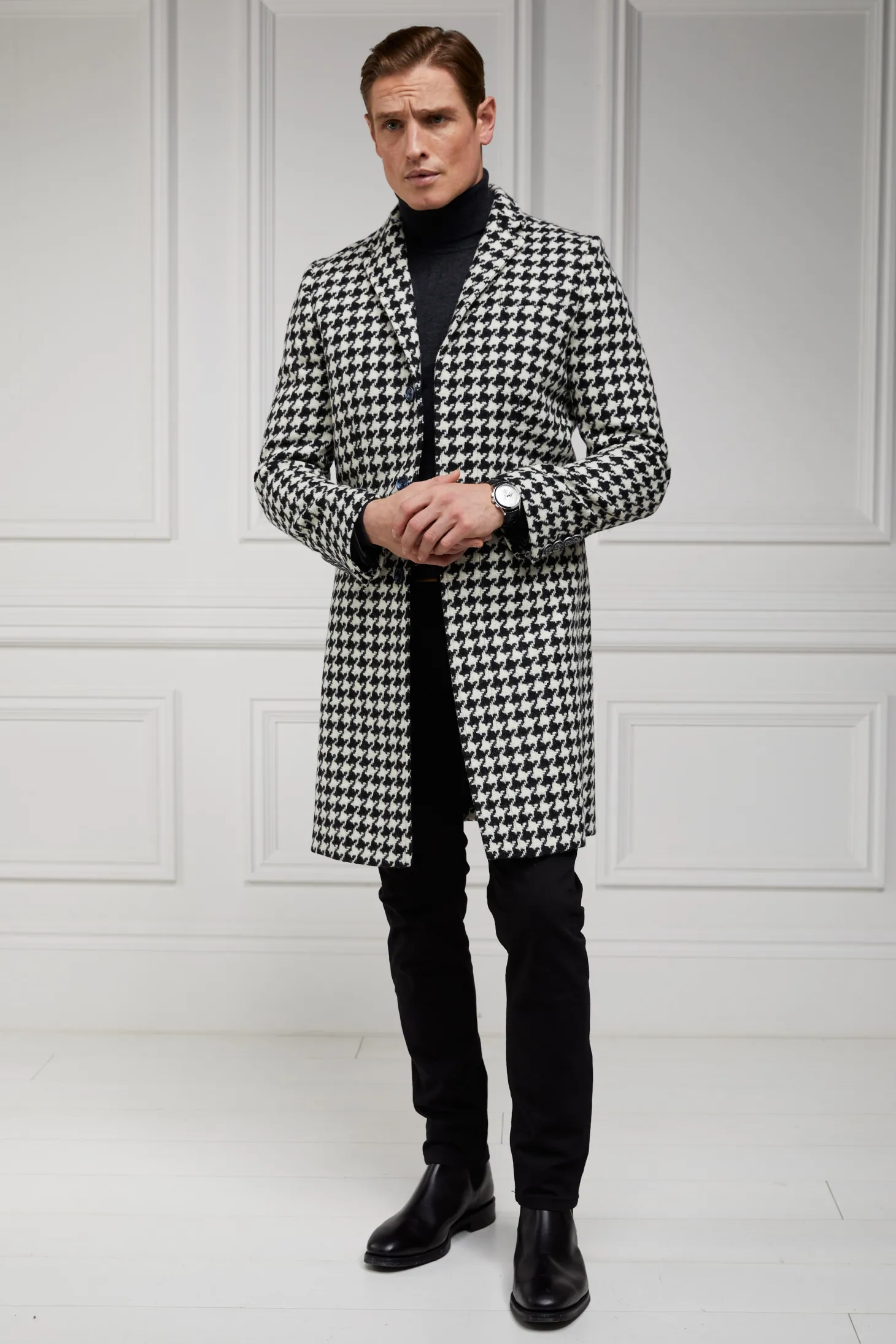 The Cheltenham Coat (Large Scale Houndstooth)