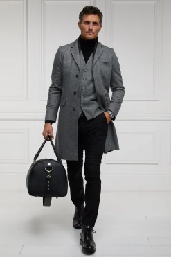 The Cheltenham Coat (Mono Herringbone)