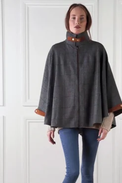 The Classic Cape (Mid Blue Check)
