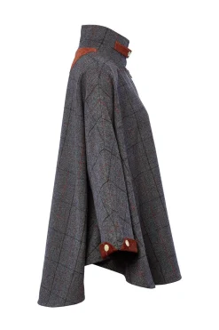 The Classic Cape (Mid Blue Check)