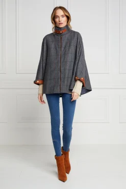 The Classic Cape (Mid Blue Check)
