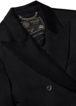 The Double Breasted Blazer (Black Barathea)