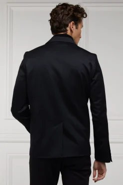 The Double Breasted Blazer (Black Barathea)