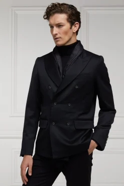 The Double Breasted Blazer (Black Barathea)