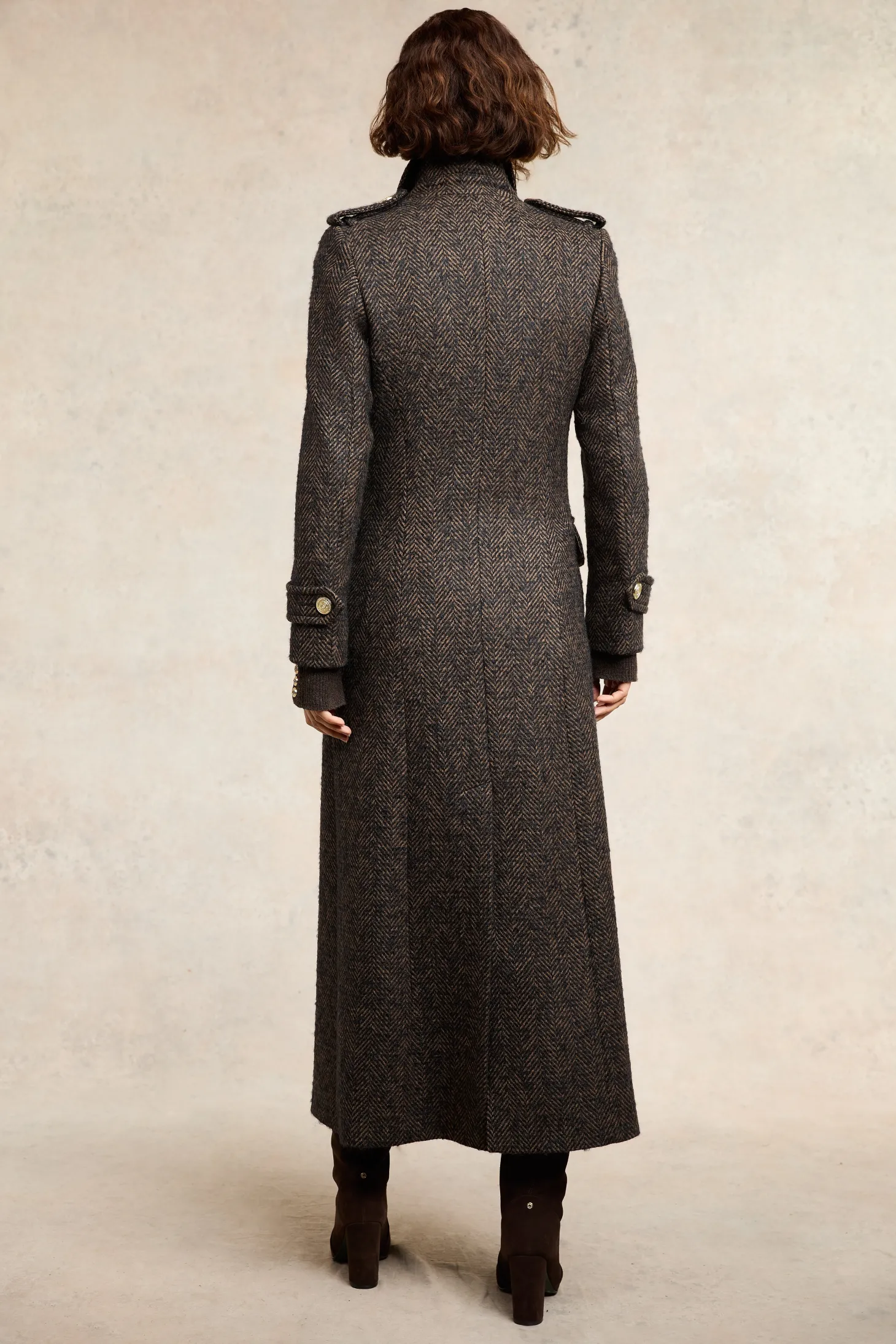 The Great Coat (Walnut Herringbone)