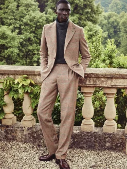 The Single Breasted Blazer (Clarence Check Forest)