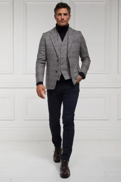 The Single Breasted Blazer (Prince of Wales Navy)