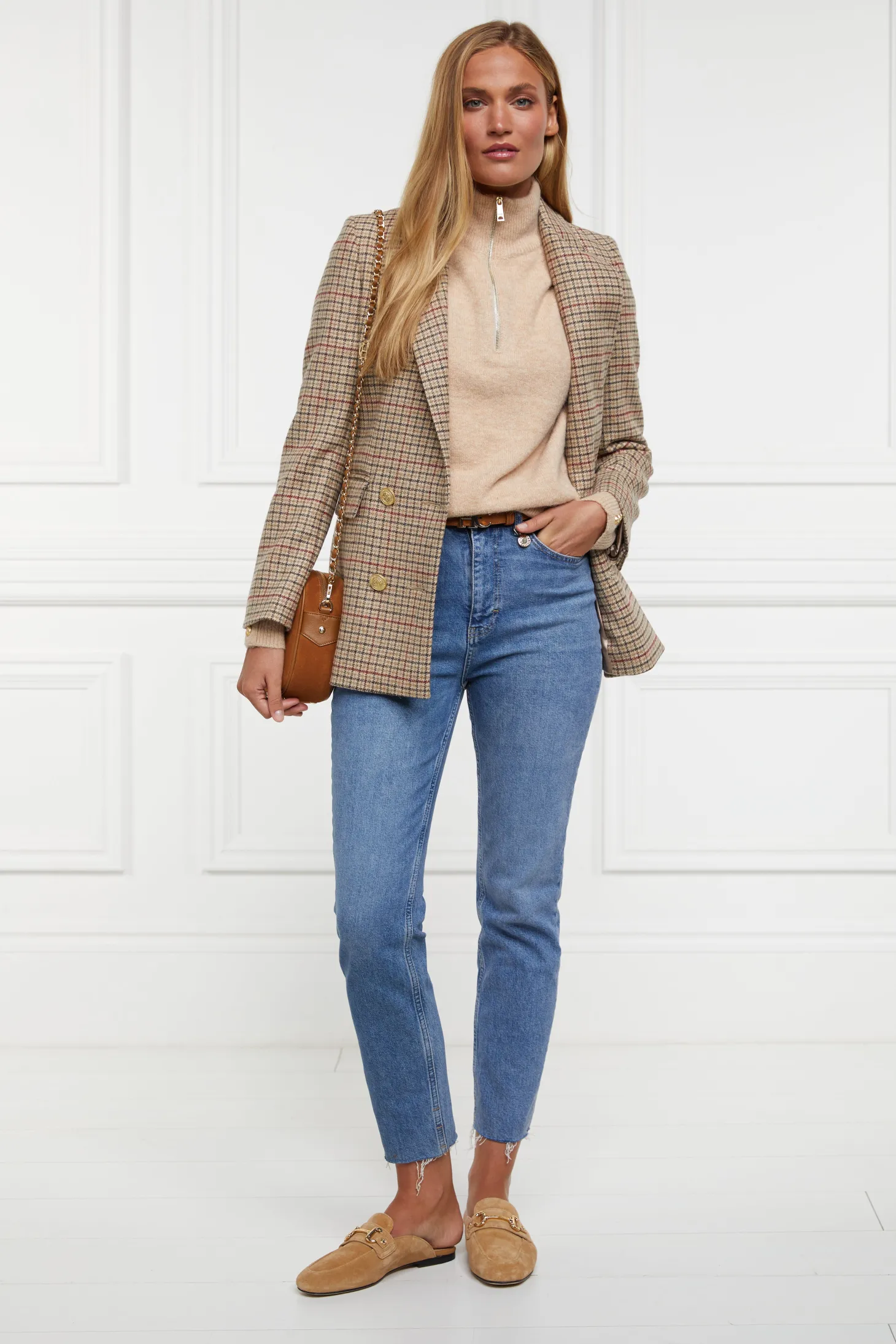 Tori Quarter Zip Knit (Camel)