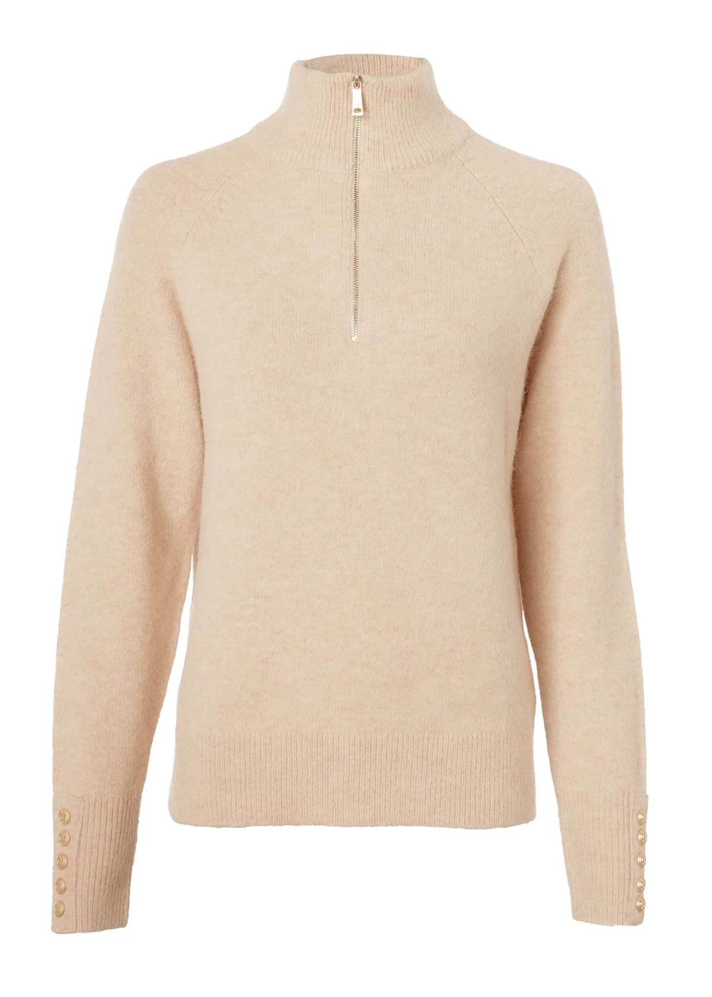 Tori Quarter Zip Knit (Camel)