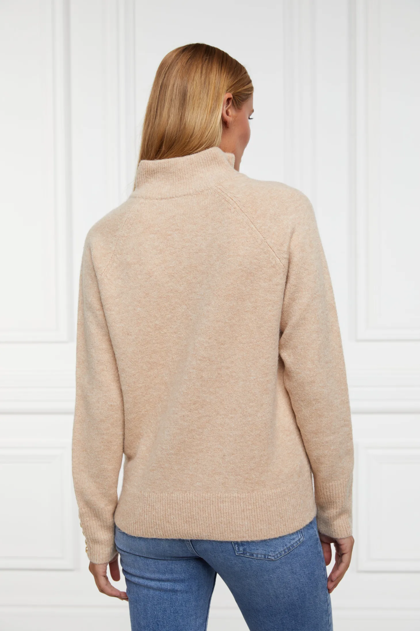 Tori Quarter Zip Knit (Camel)