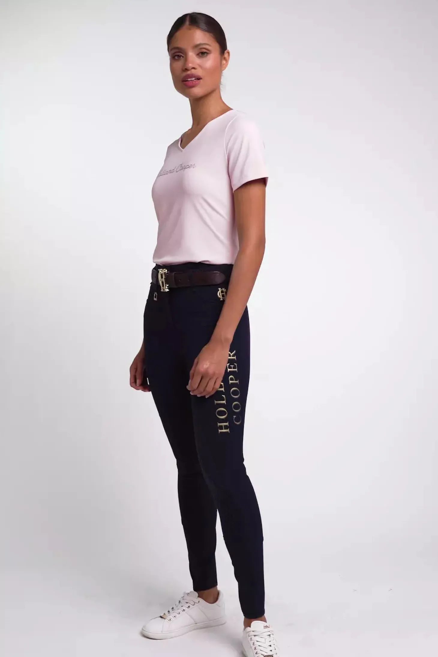 Training V-Neck Tee (Blush)