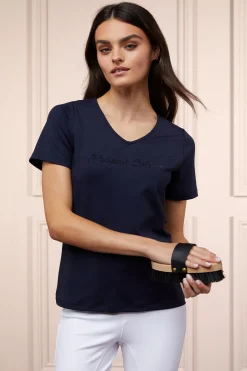Training V-Neck Tee (Ink Navy)