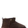 Ultra Mini Shearling Boot (Chocolate)