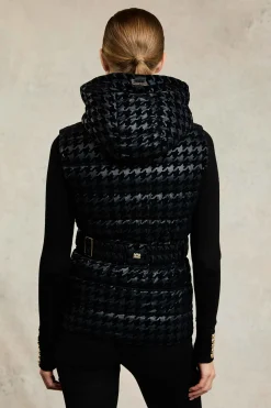 Vermont Gilet (Mono Houndstooth)