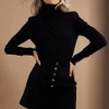 Victoria Cashmere Roll Neck (Black)