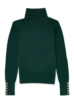 Victoria Cashmere Roll Neck (Emerald)