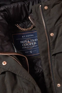 Wax Longline Field Coat (Dark Olive)