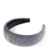 Wide Headband (Silver Crystal)